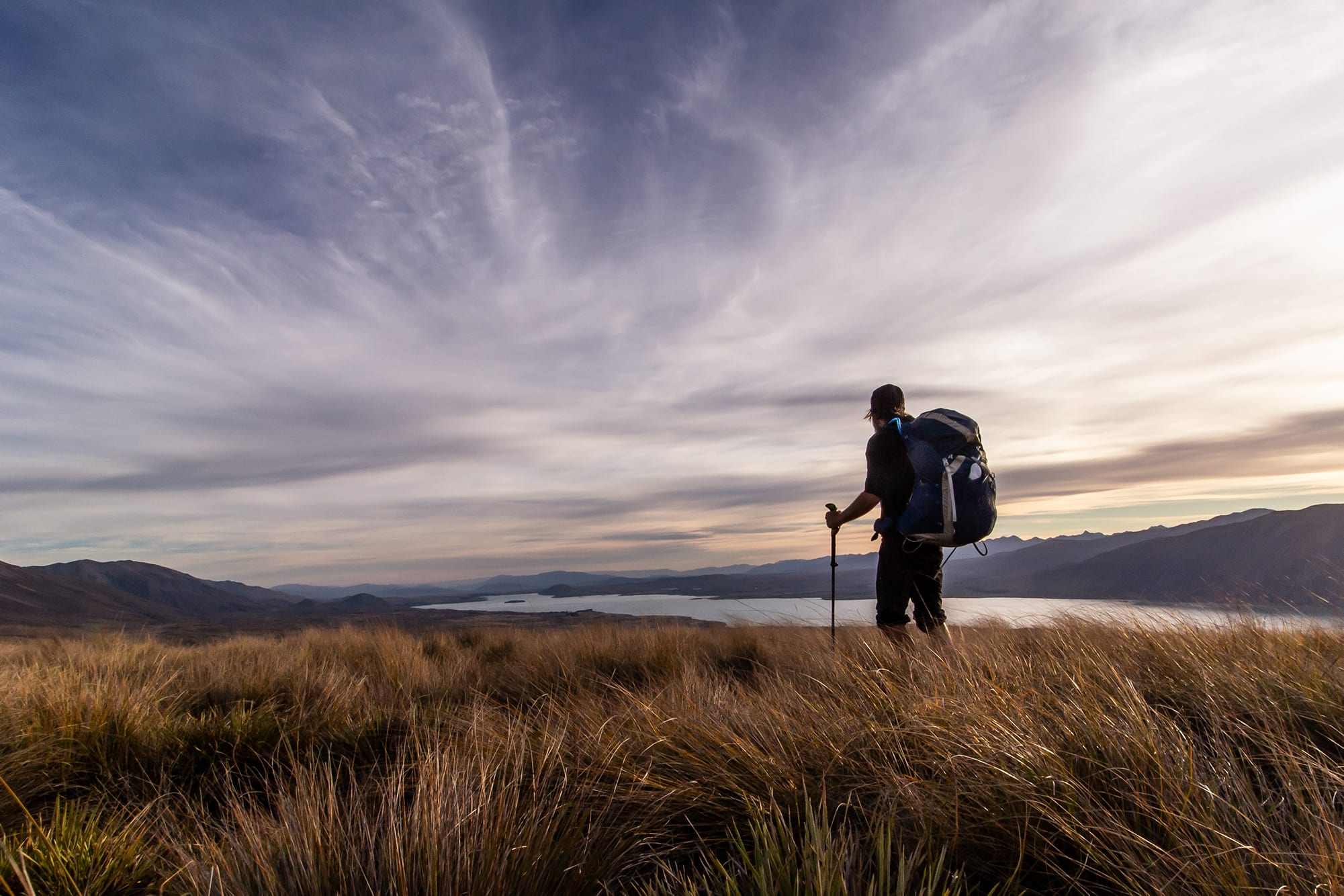 Man Hiking the Te Araroa Trail