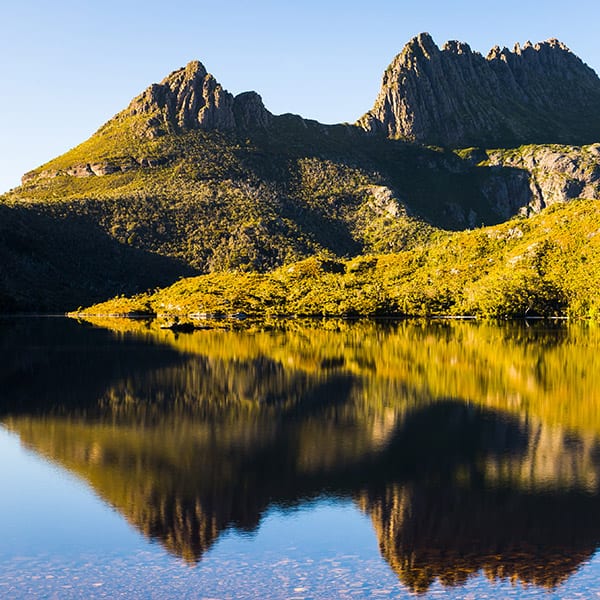 Reflection of Cradle Mountain on Lake, Tasmania