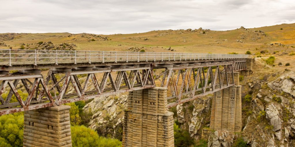 Historic Stone Viaduct Bridge along the Otago Rail Trail