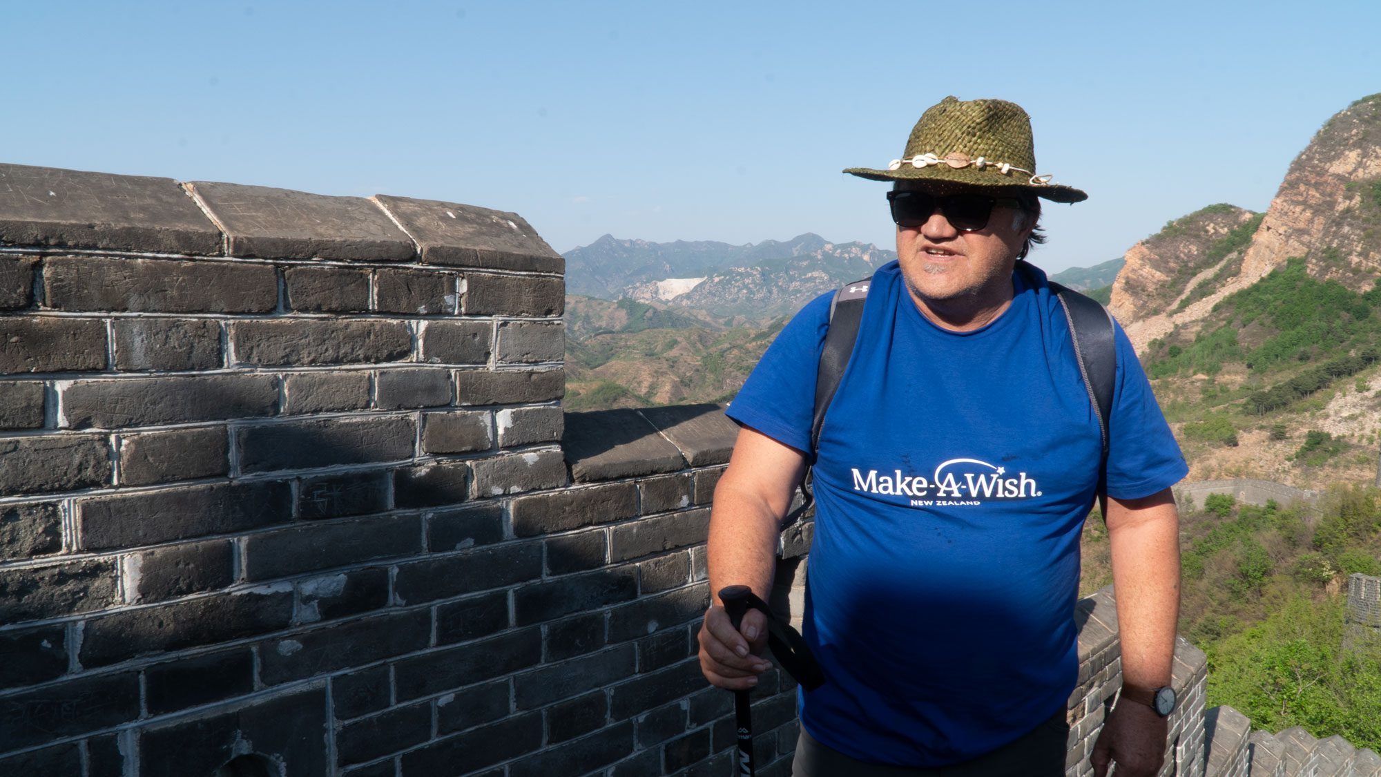 Pio Terei on the Great Wall of China