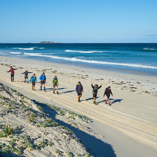 Team walking on the beach - Cape to Cape Western Australia