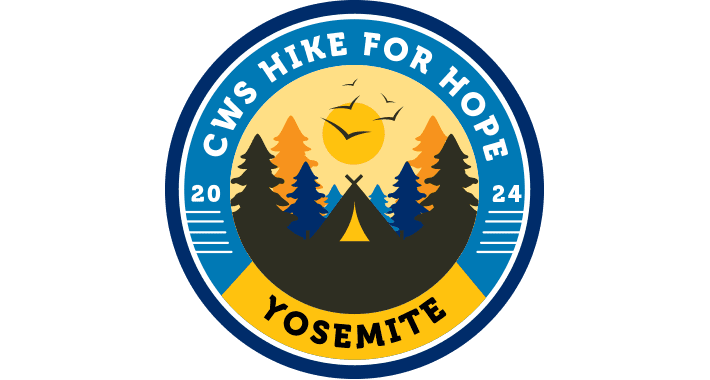 Church World Service Yosemite Hike for Hope 2024 lockup