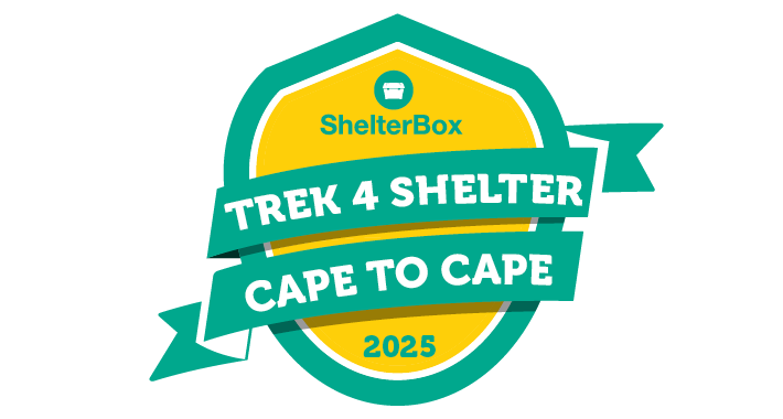 Shelterbox Trek for Shelter Cape to Cape 2025 lockup