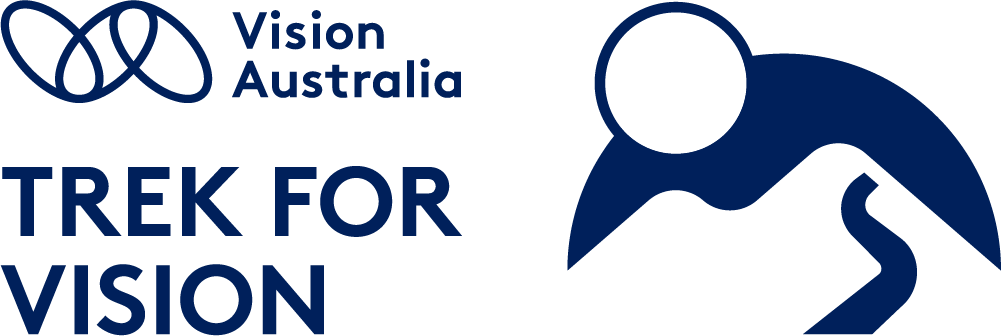 Trek for Vision Logo - Landscape - RGB